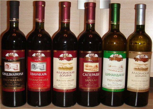 грузинское вино, Импорт вина